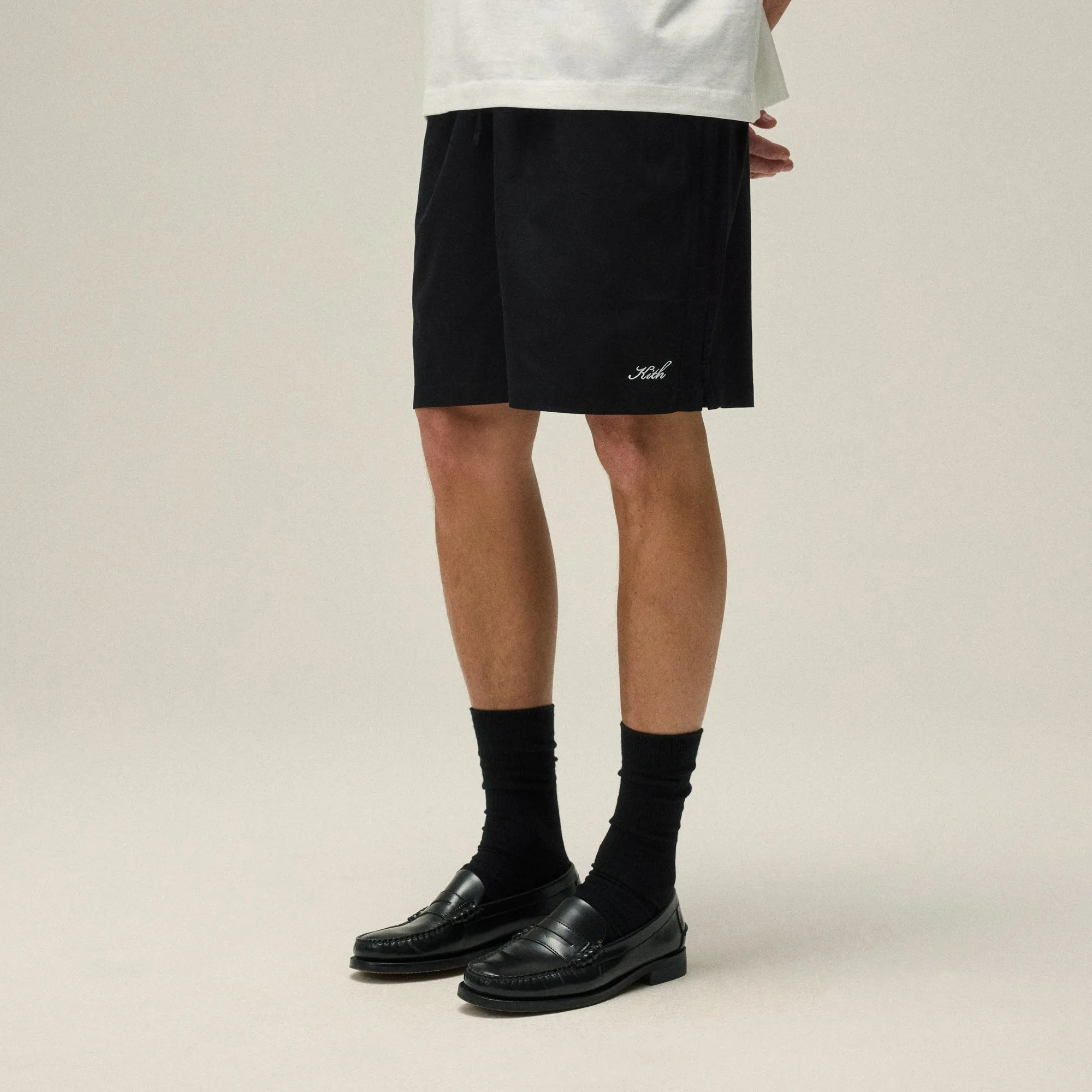 Kith Twill Collins Swim Short - Black Sleepwear Comfy Look