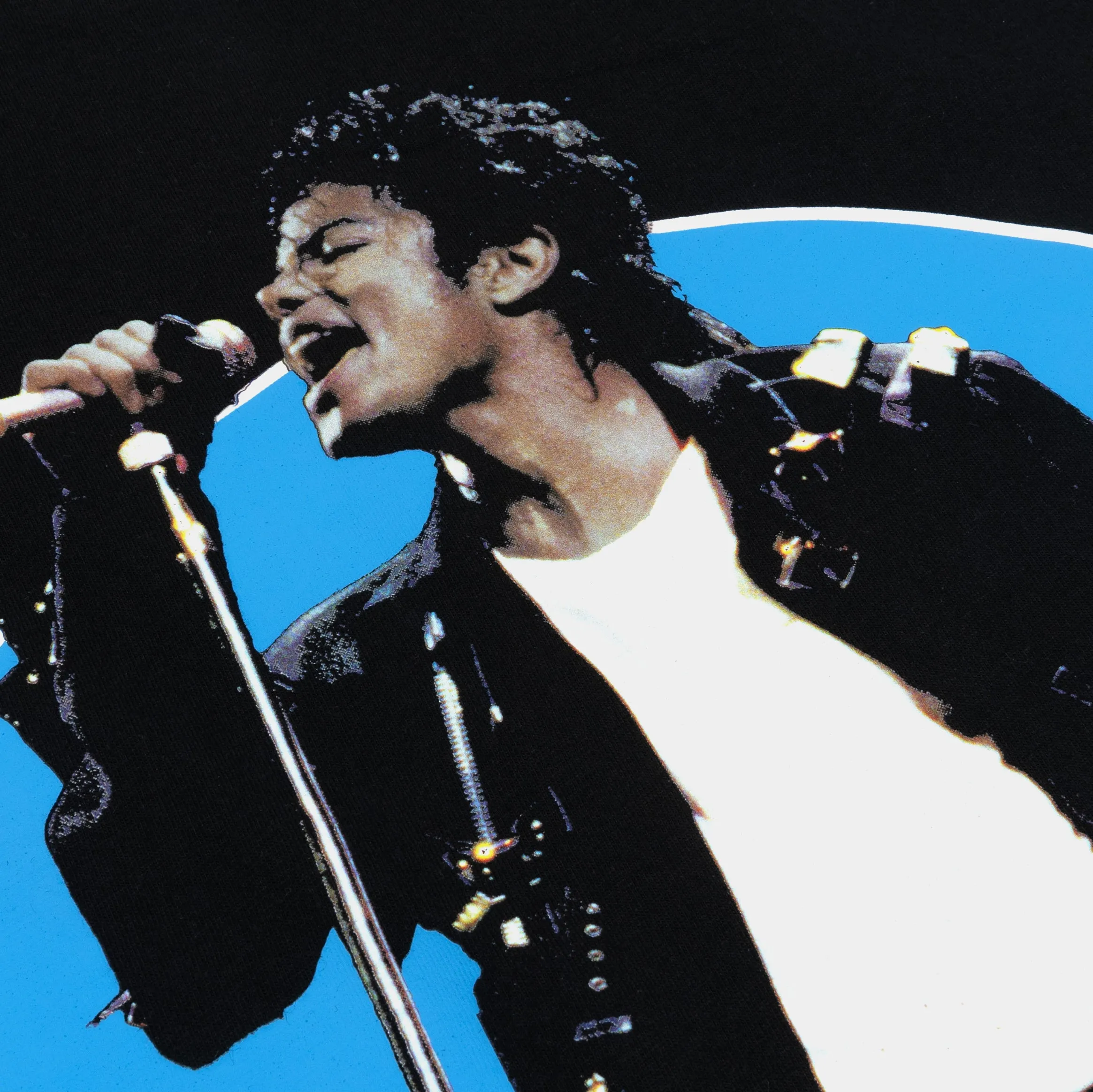 SP x Michael Jackson Bad Tour Mens Short Sleeve Shirt (Black) Cozy Fit Design Odor Control Finish