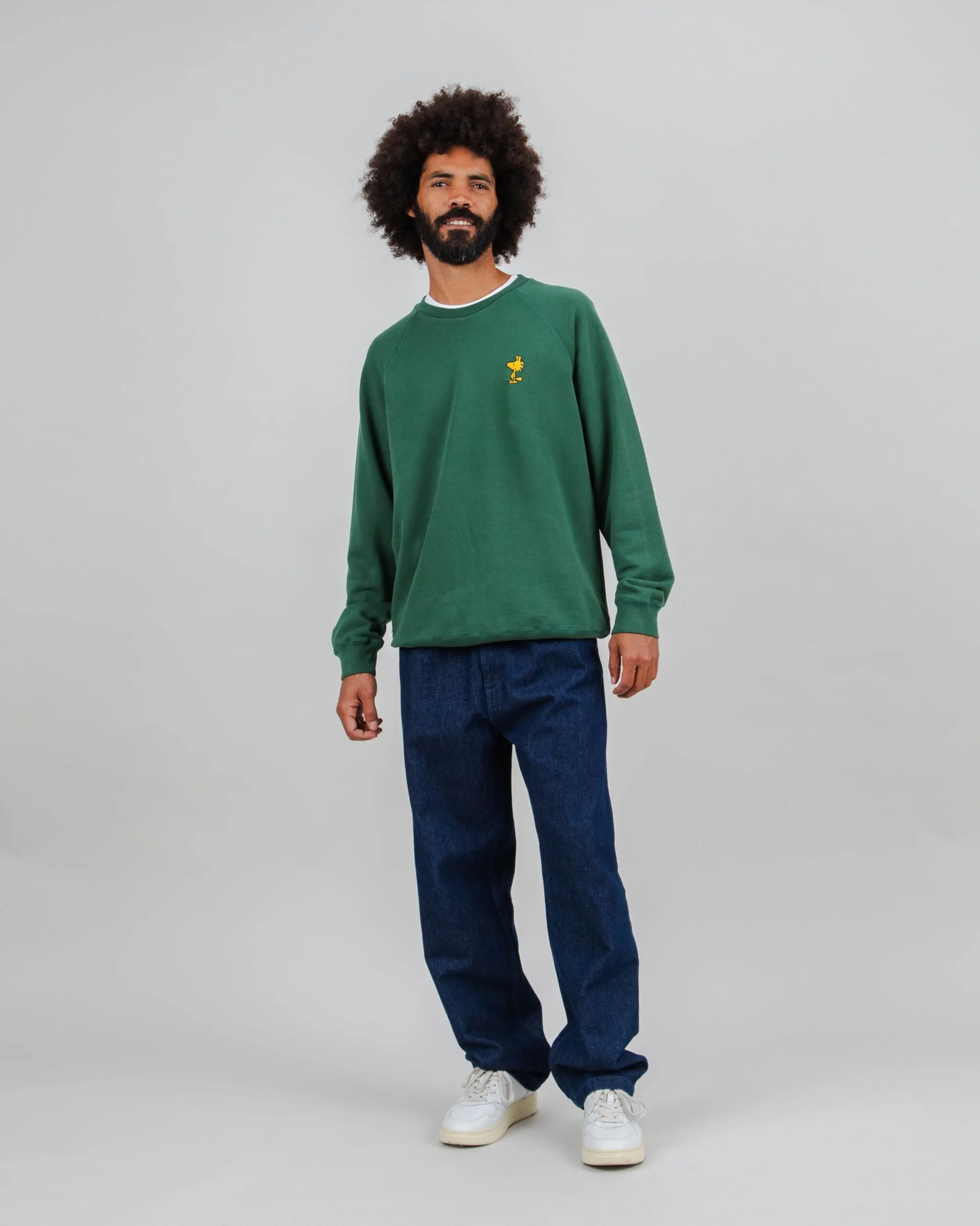 Breathable fabric Peanuts Woodstock Sweatshirt Green