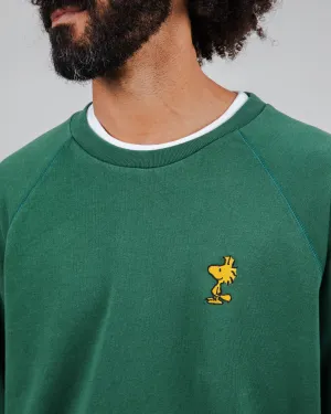 Lightweight Comfort Peanuts Woodstock Sweatshirt Green