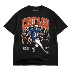 Heather Texture Finish 2025 Chicago Legacy Football tee - Black