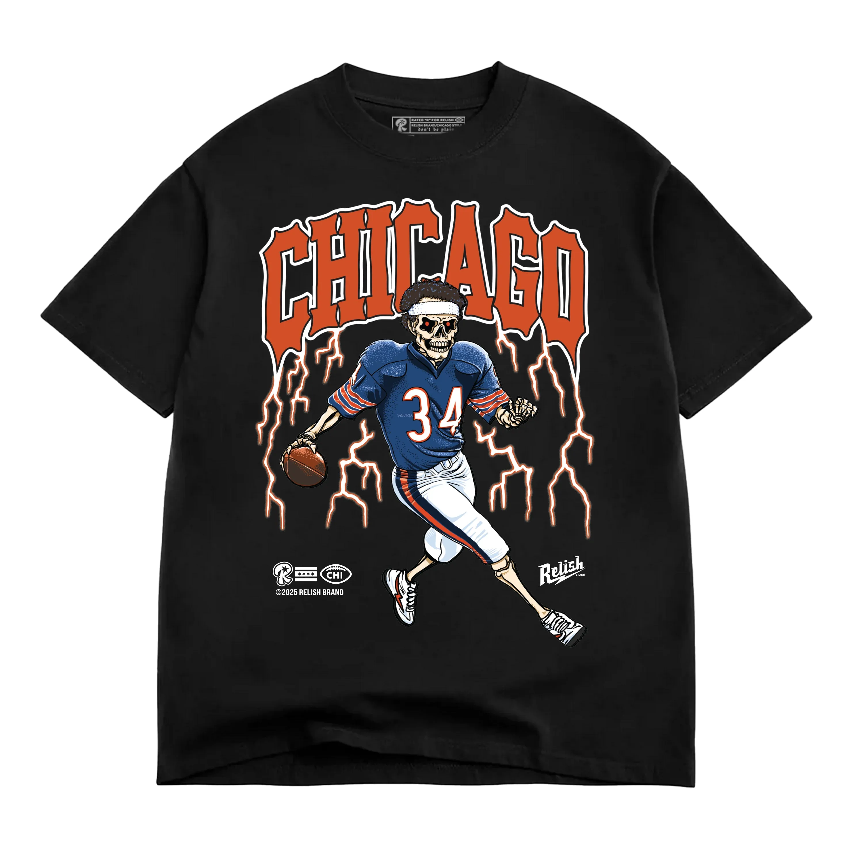 2025 Chicago Legacy Football tee - Black Casual Comfort