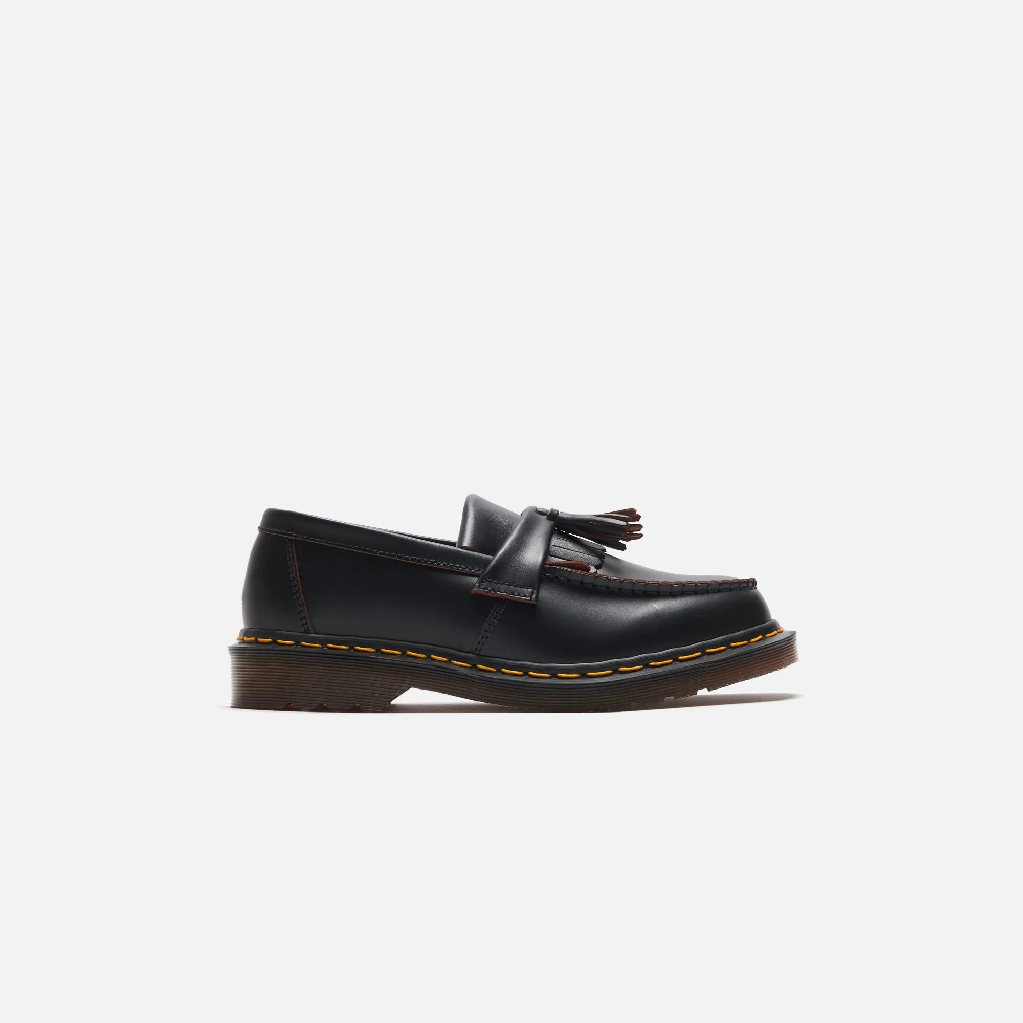 Dr. Martens Vintage Adrian Tassel Loafers - Black Flex Sprint