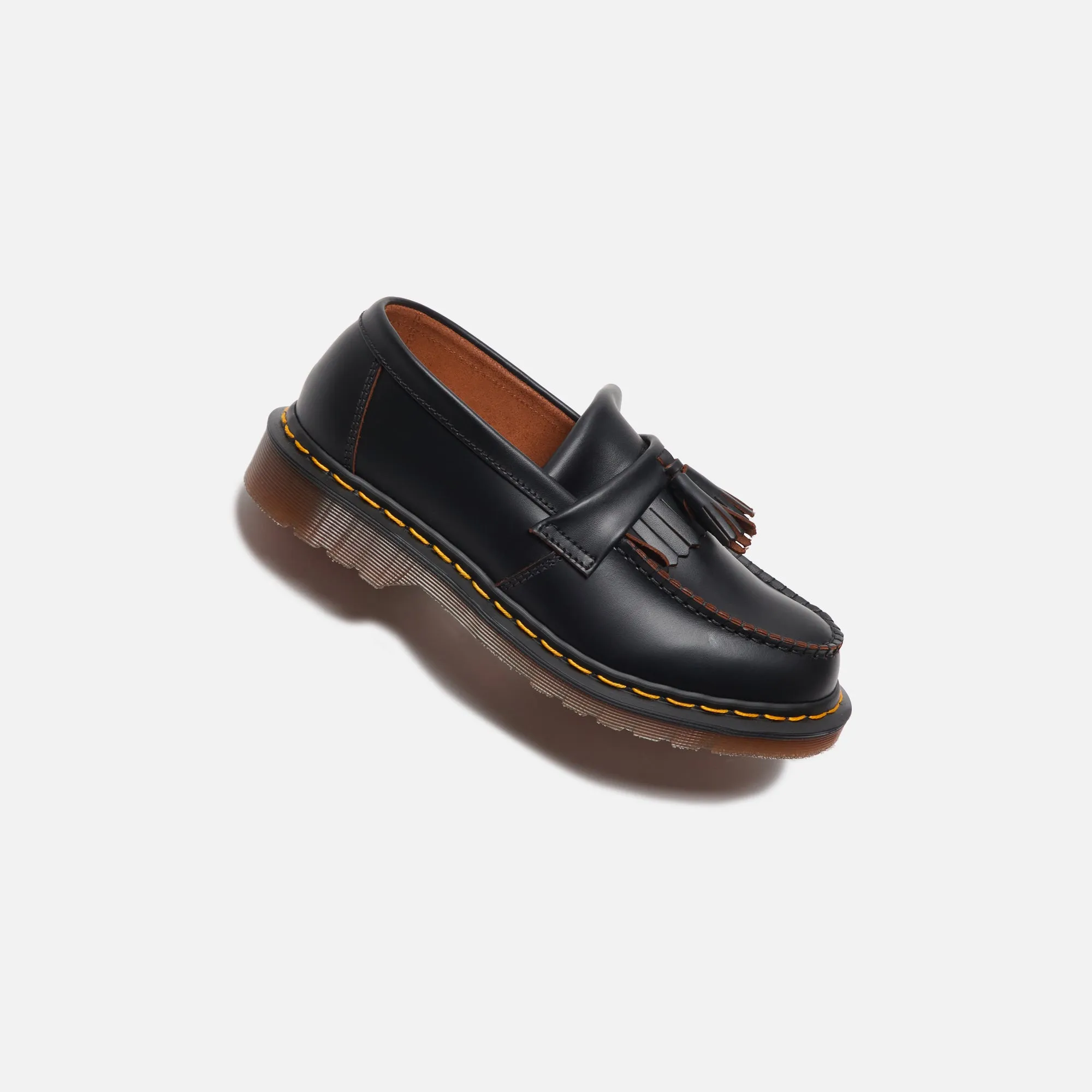 Neat Path Lane Wide Walk Dr. Martens Vintage Adrian Tassel Loafers - Black