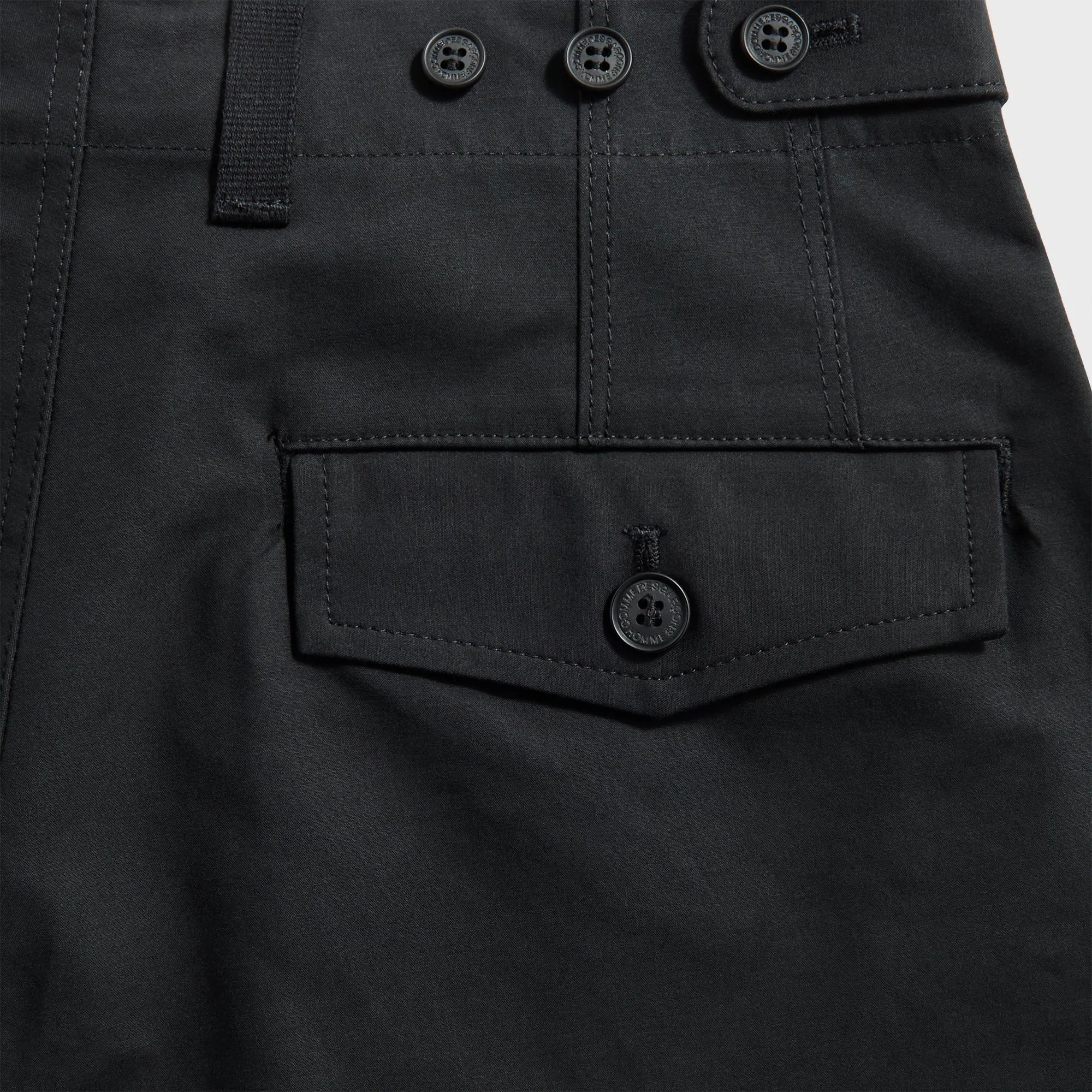 Dynamic Motion CDG Homme Wide Leg Pocket Trouser - Black