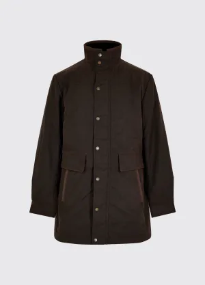 Chalkhill Men's Long Waxed Jacket - Java Breezy Layer Option