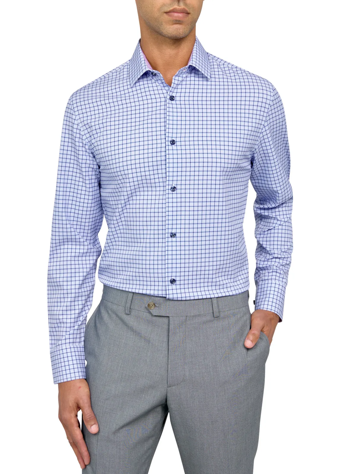 CHECK PERFORMANCE DRESS SHIRT Eco friendly materials
