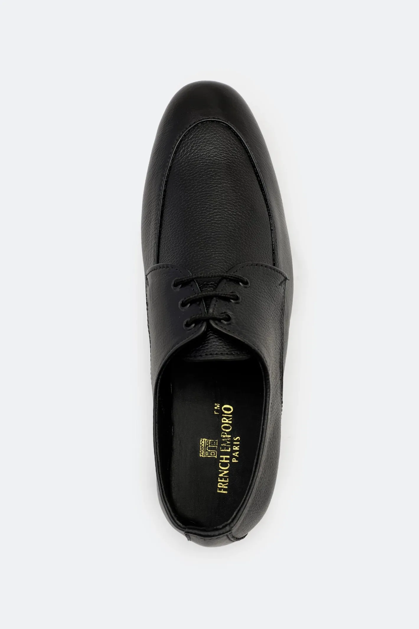 Black Derby Lace Up Formal Shoes Group Setting