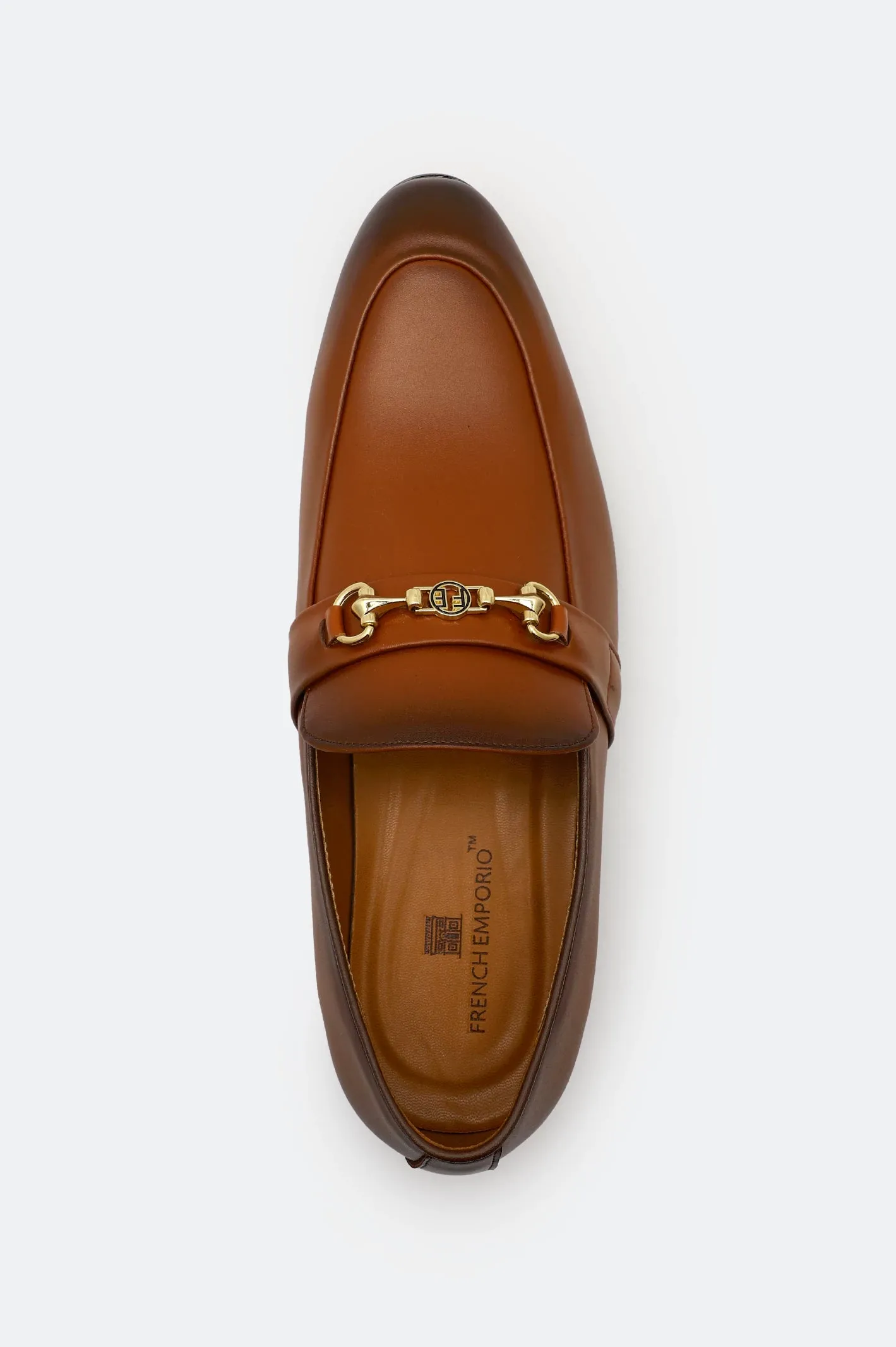 Leadership Summit Double Stitch Brown Formal Moccassins Shoes