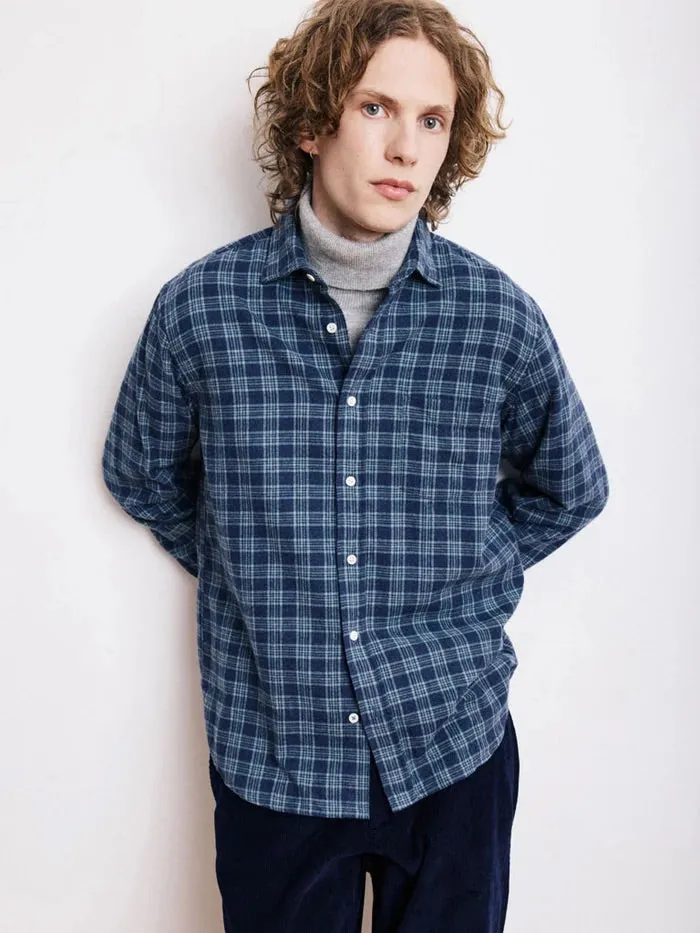 Comfy Wear ethical fashion Hartford Paul Shirt Navy & Green