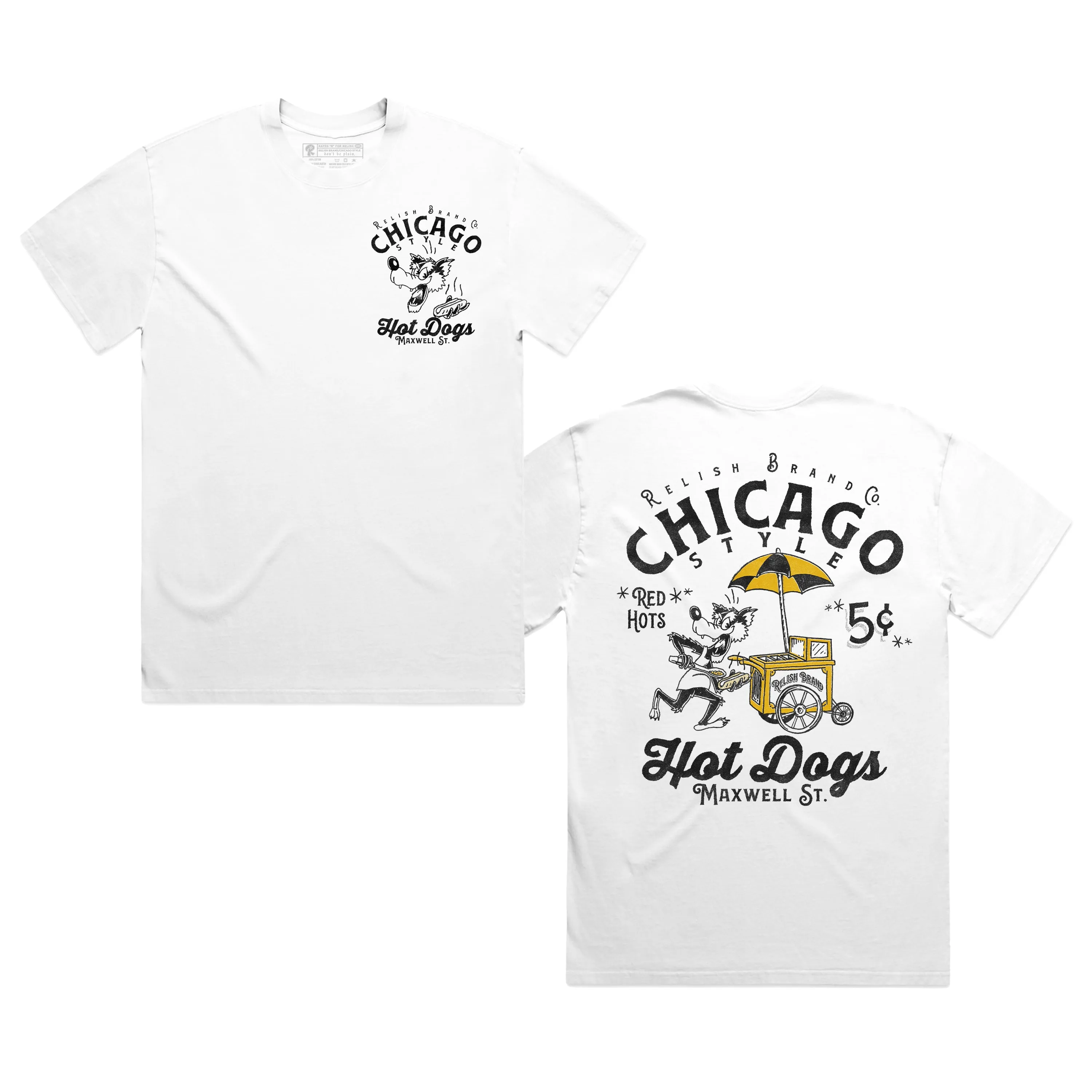 Chicago Style Hot Dog cart - Maxwell St. - Garment Dyed discount offer