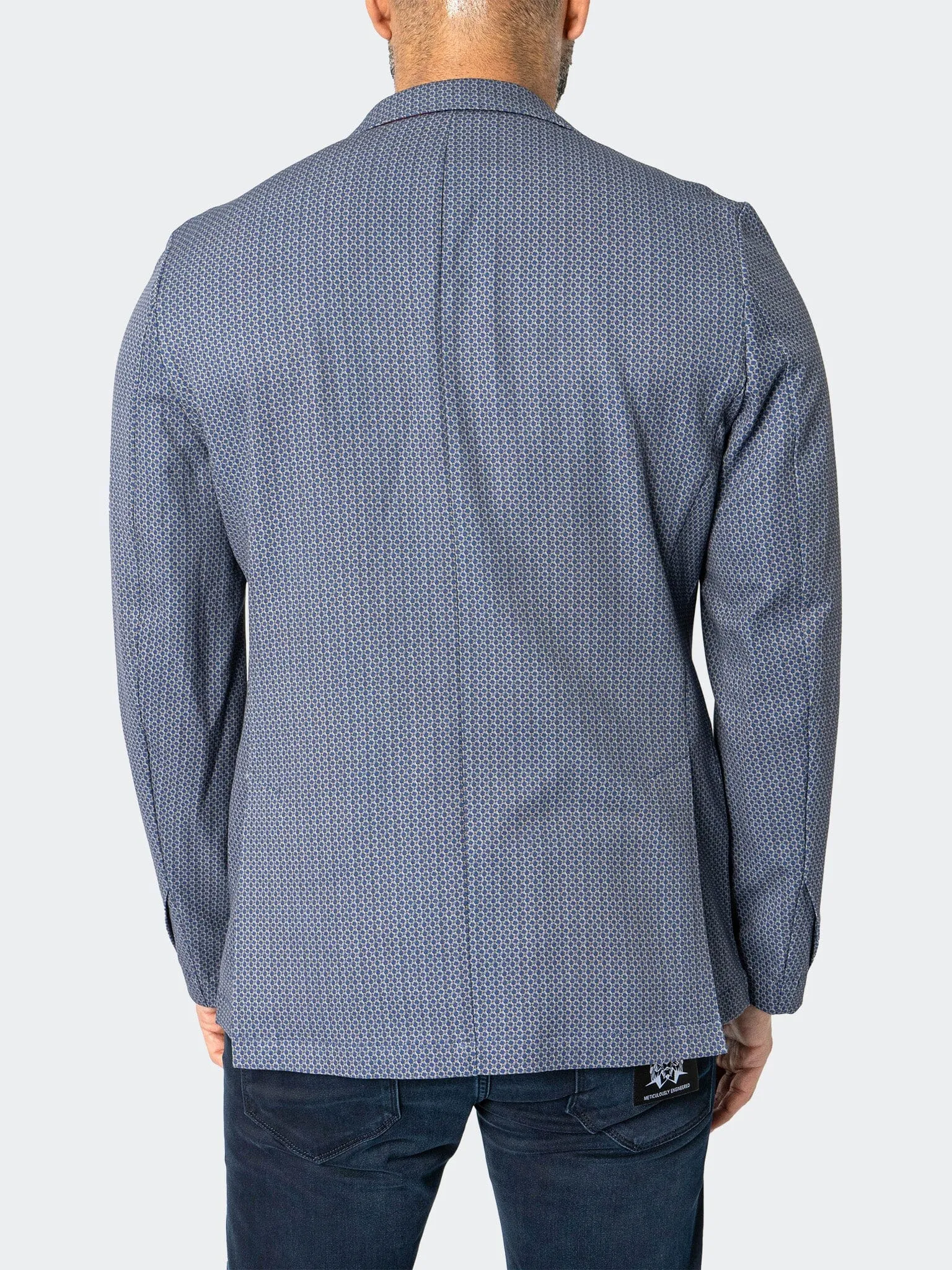 Comfy Essentials Blazer Unconstructed Descartes Thatch Blue