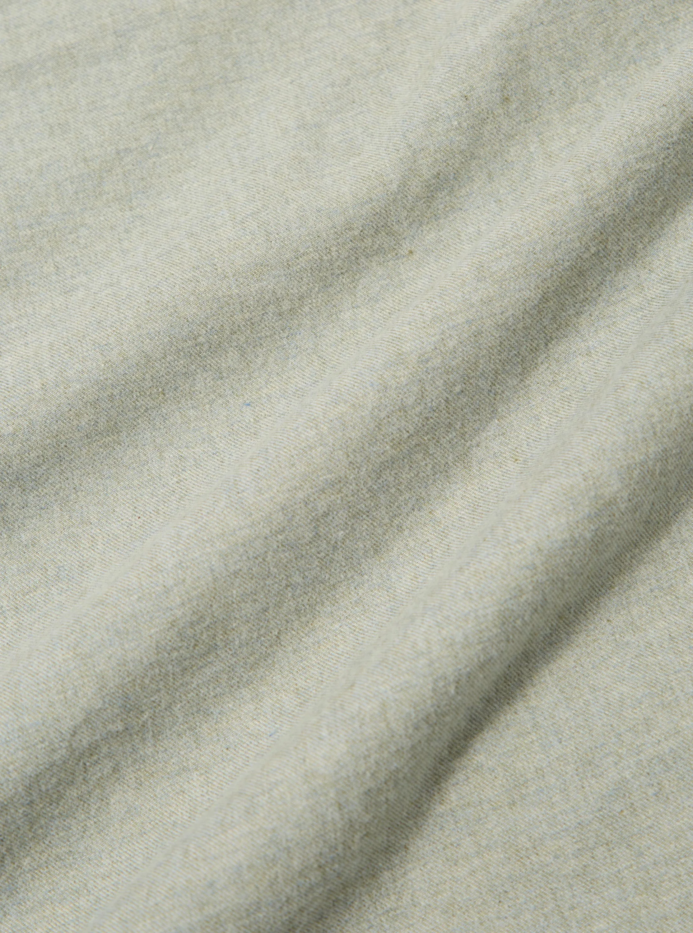 Grey Brushed Flannel Work Shirt Timeless Wardrobe