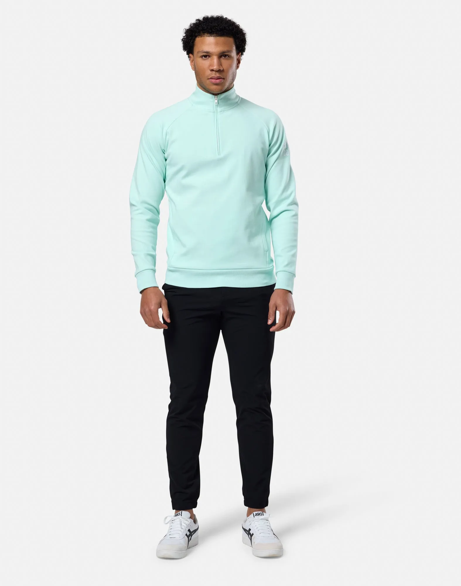 Chill Half Zip in Mint product development