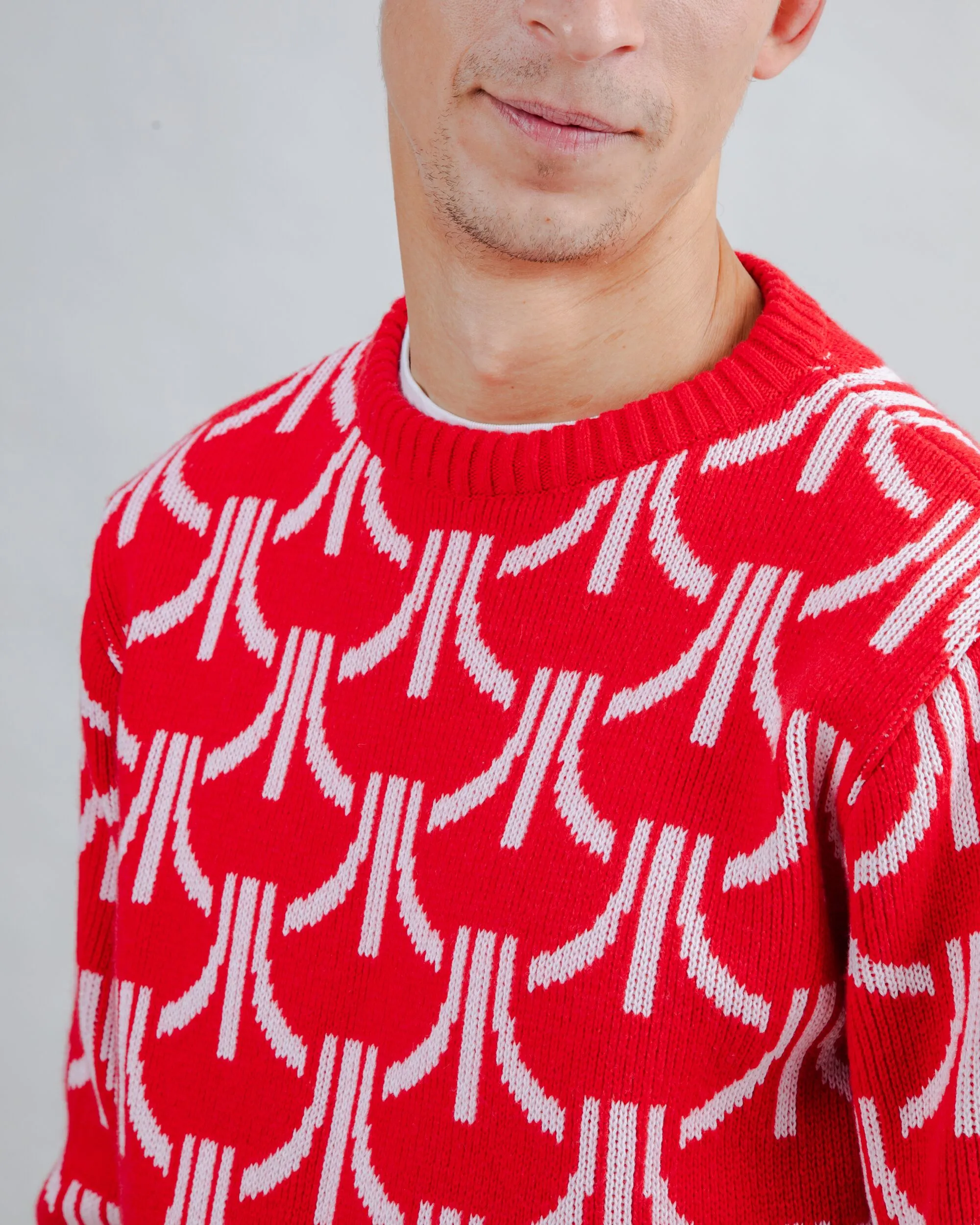 product belt definition Warm Clothing Atari Sweater Monogram Jacquard