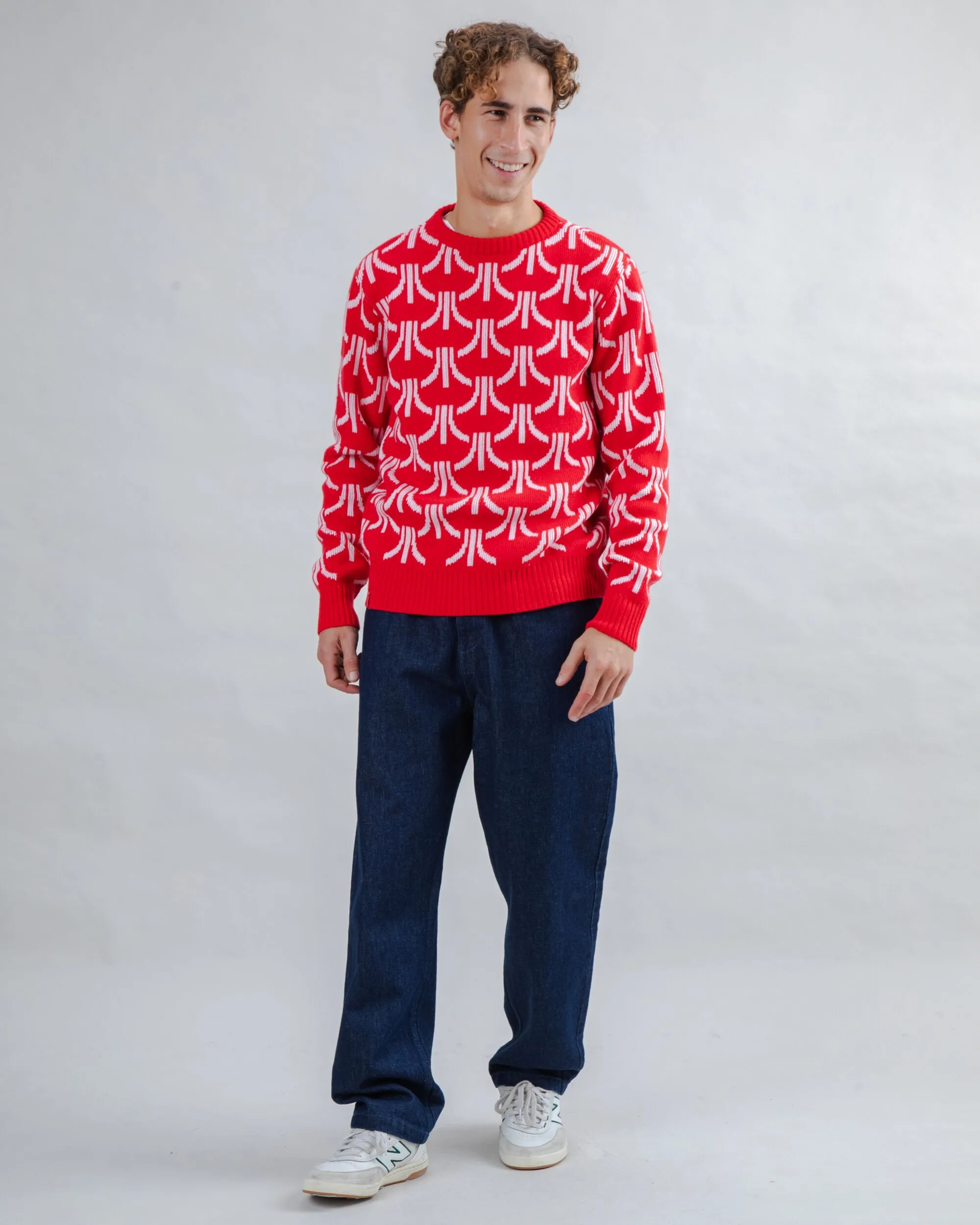 Minimalist Look Atari Sweater Monogram Jacquard