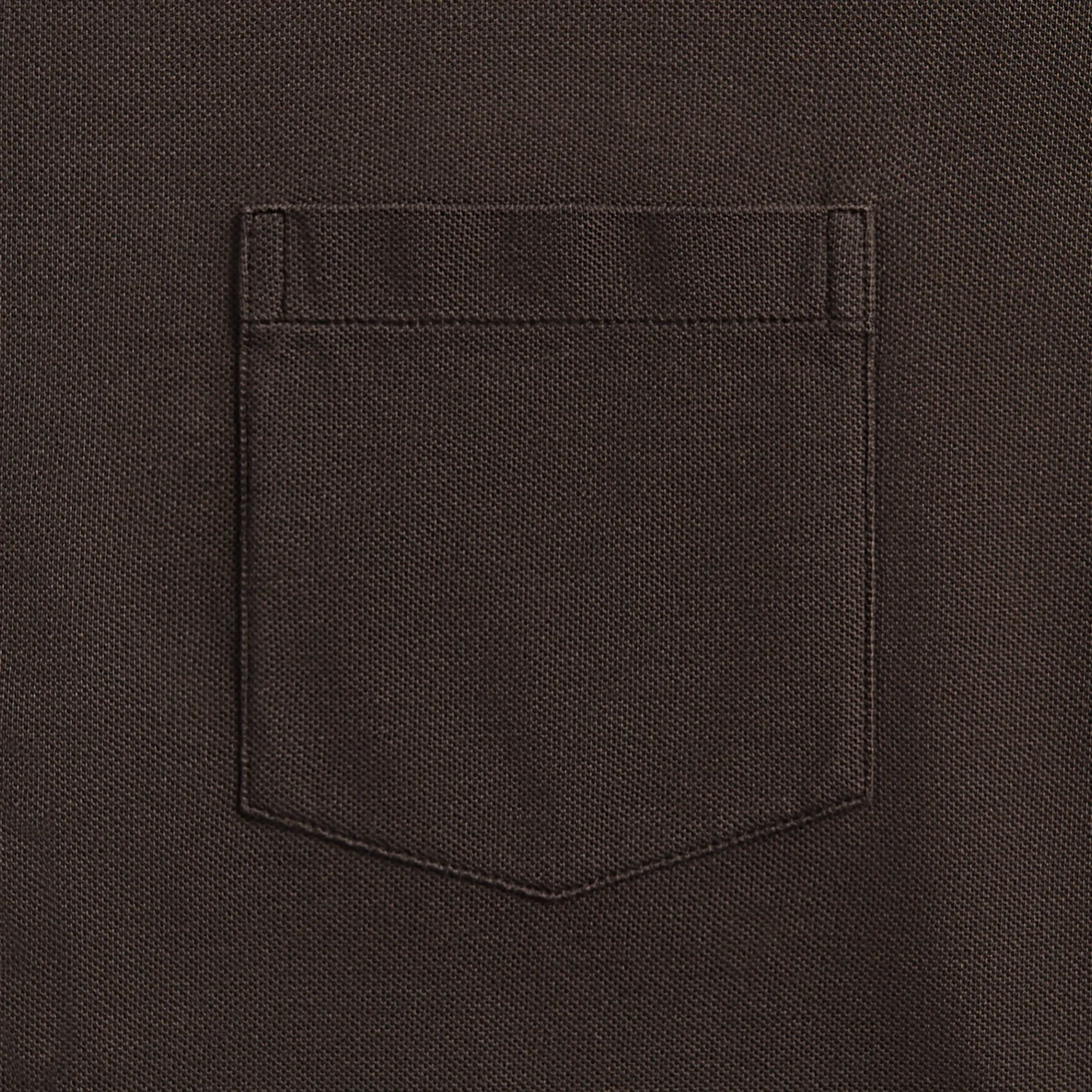 Our Legacy Analog Shirt - Deep Brown Super Mall Piquet Contoured Silhouette