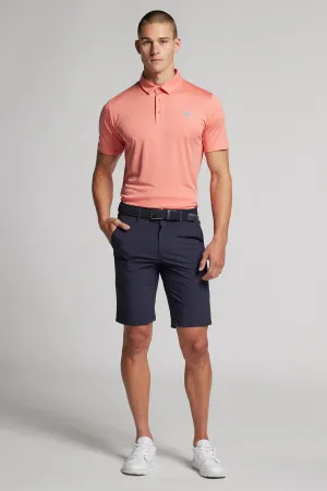 Fashion Comfort Timeless Wardrobe Essentials Core Golf Polo Shirt - Coral - Regular Fit