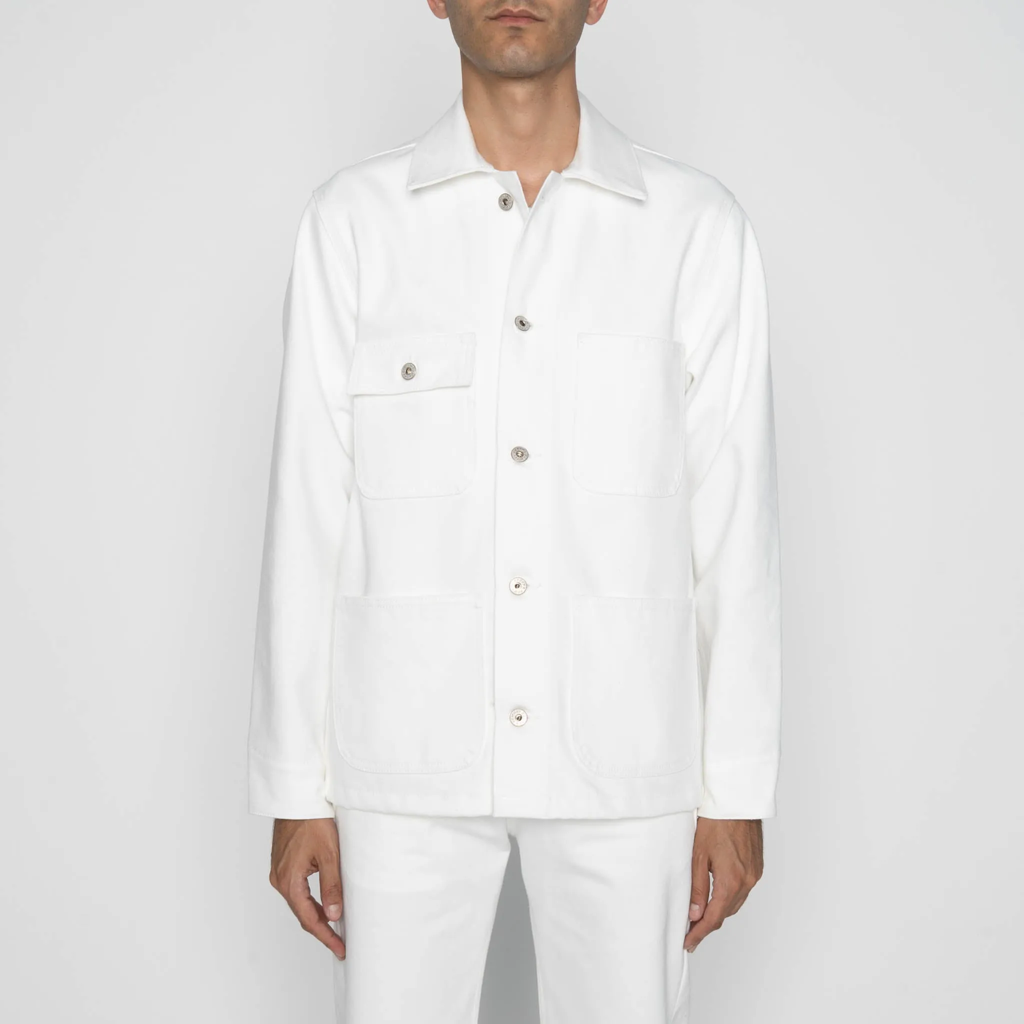 Heat Reflective Tech Chore Coat - Iceberg Selvedge