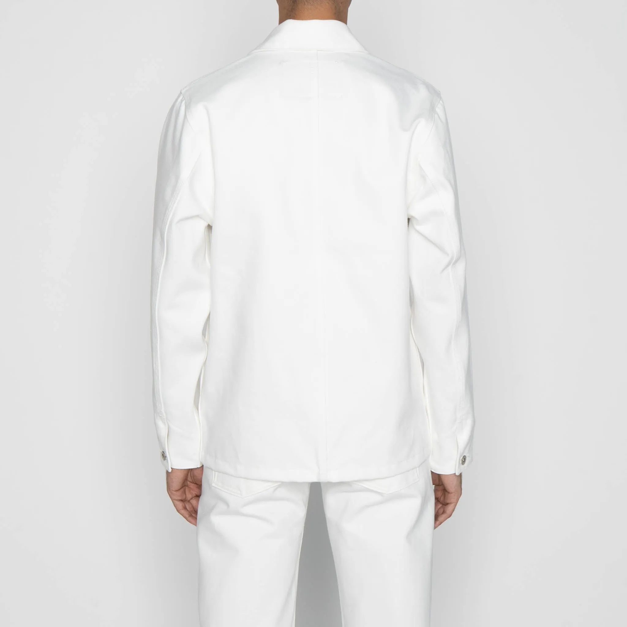 DoubleLayered Collar Chore Coat - Iceberg Selvedge