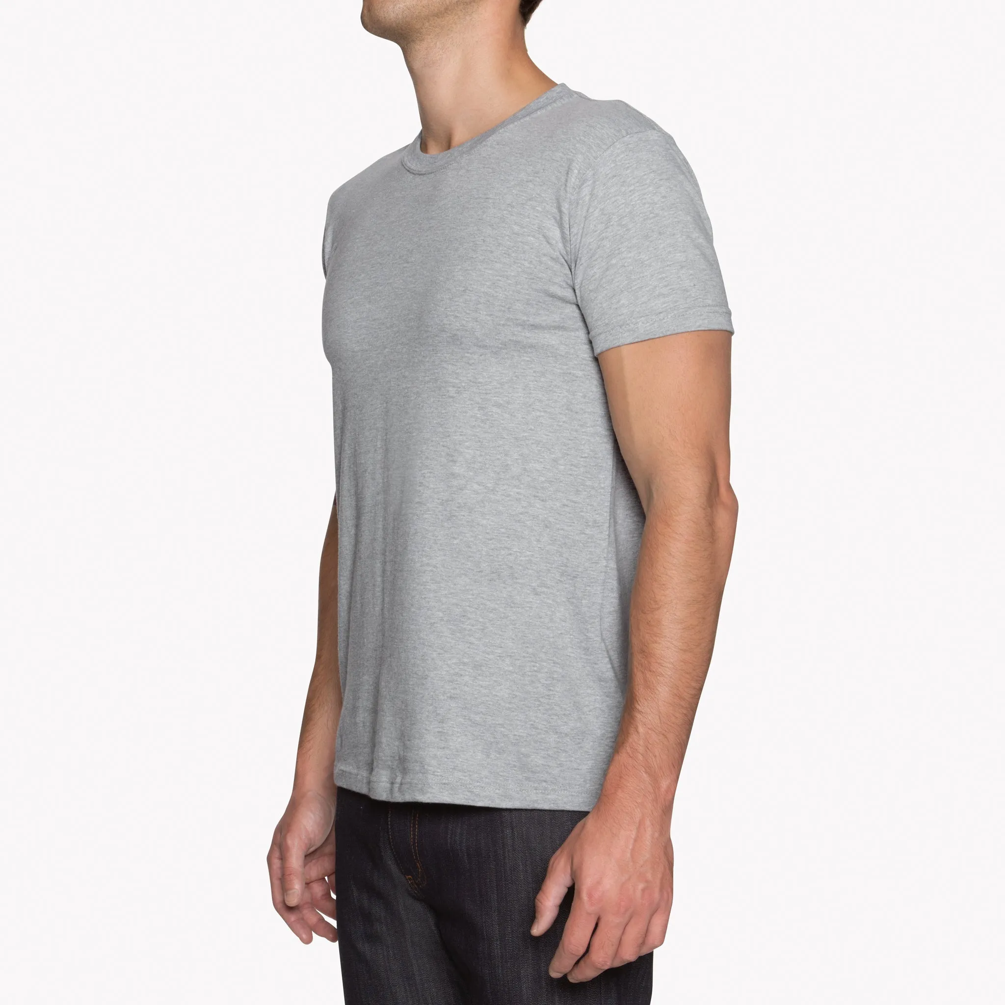 Circular Knit T-Shirt - Heather Grey? Cozy Wear Fit