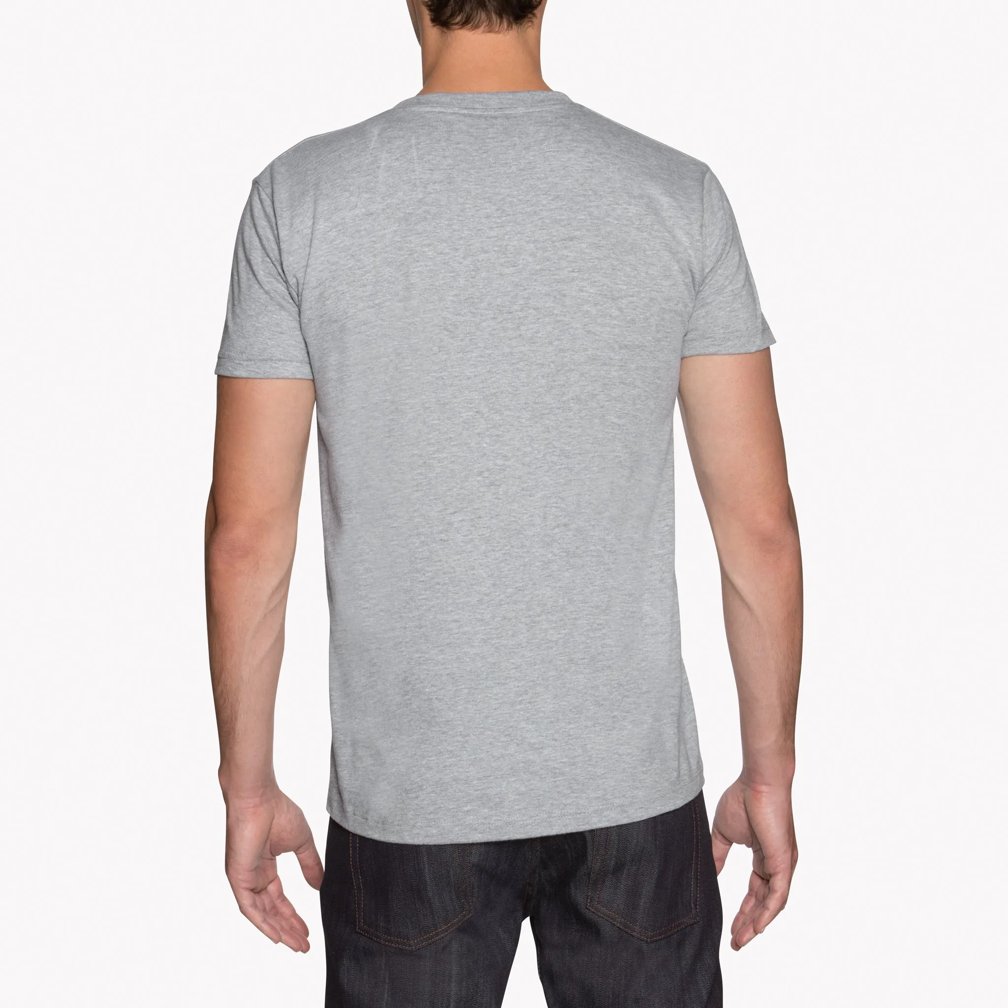 Circular Knit T-Shirt - Heather Grey? Soft Design