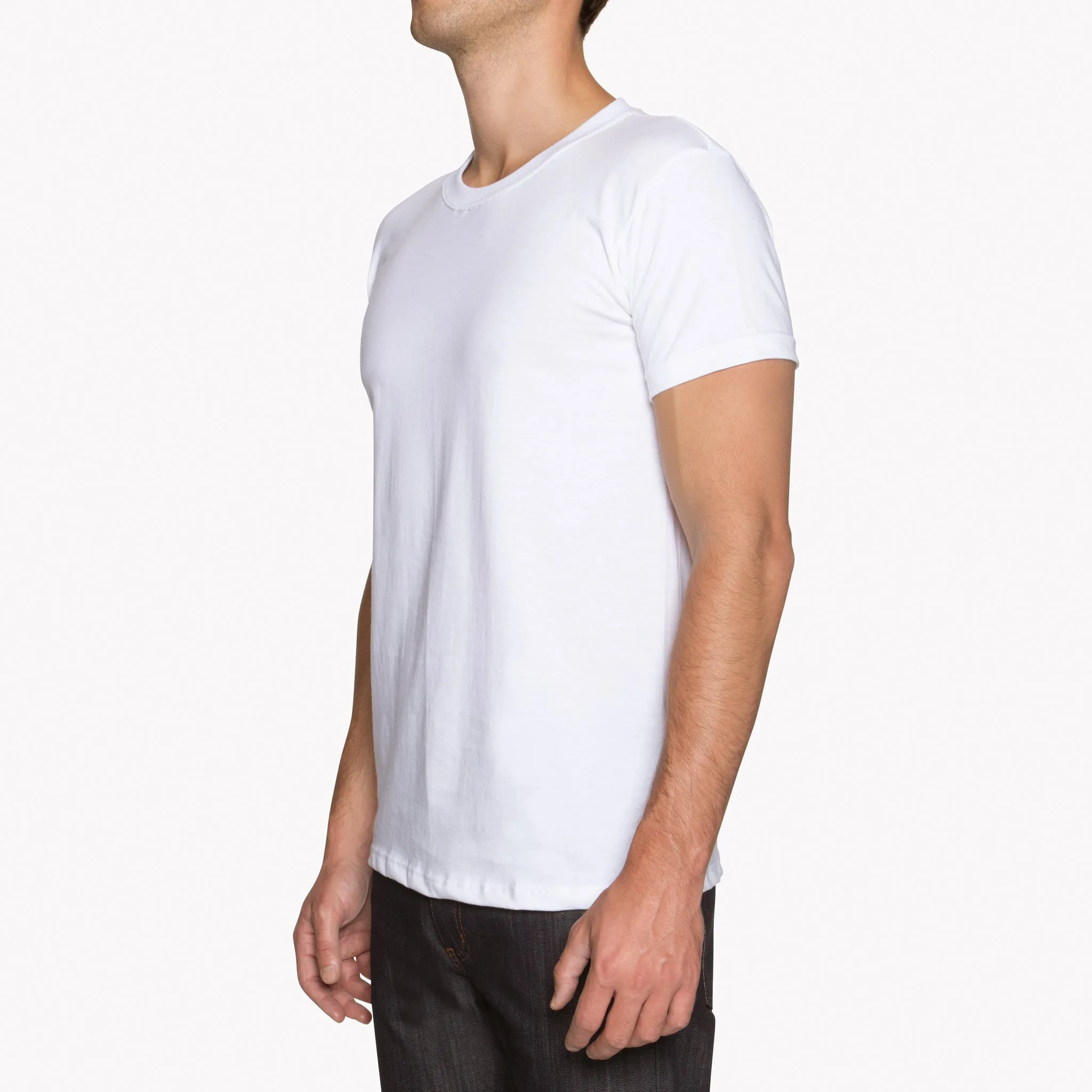 Circular Knit T-Shirt - White? Street Comfort Style Chill Style