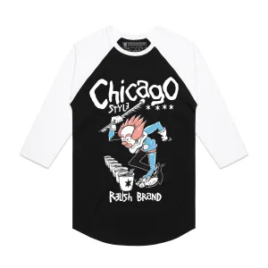 Oeko Tex Certified Circus Jerk - Buckets tee 3/4 baseball tee