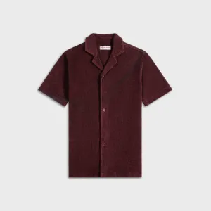 Abrasion Resistant Edges Trail To Town Orlebar Brown Howell Shirt - Damson