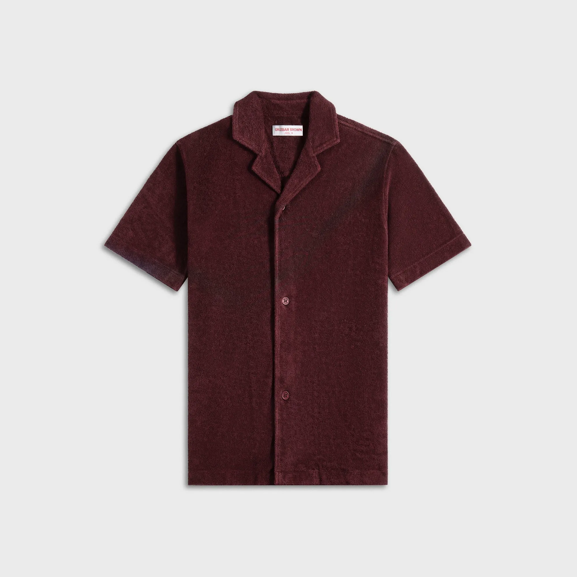 Abrasion Resistant Edges Trail To Town Orlebar Brown Howell Shirt - Damson