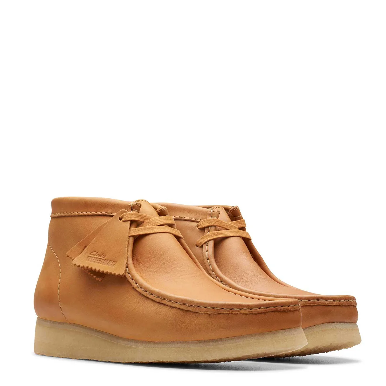Clarks Originals Wallabee Boot Mid Tan Leather Lace Up Style Quick Life