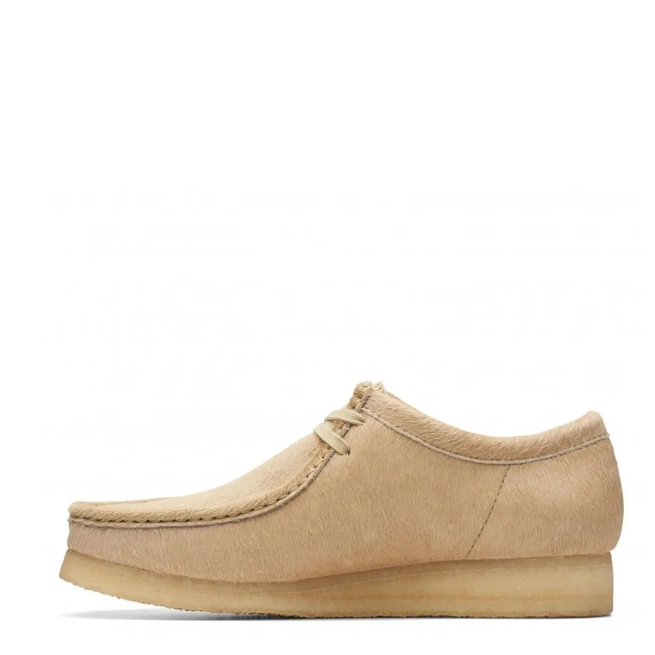 Leather Upper Clarks Originals Wallabee Shoe Maple Hair On