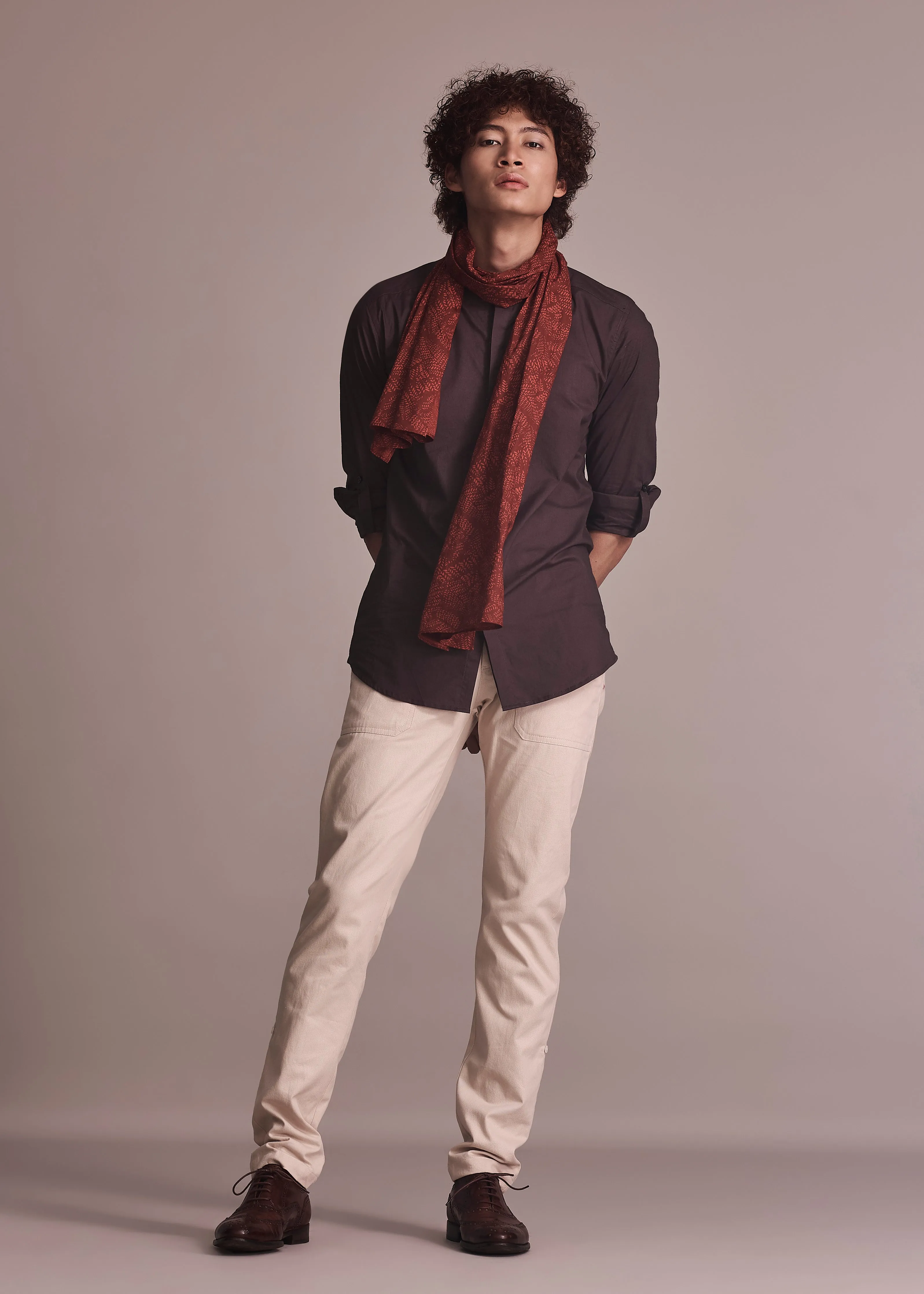 ALOE - BLACK BEAN checkered pattern