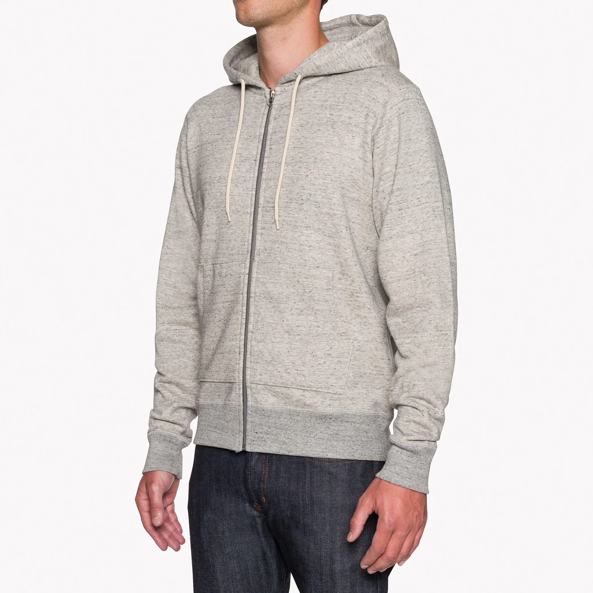 product mountain adventure spirit Zip Hoodie - Heavyweight Terry - Grey