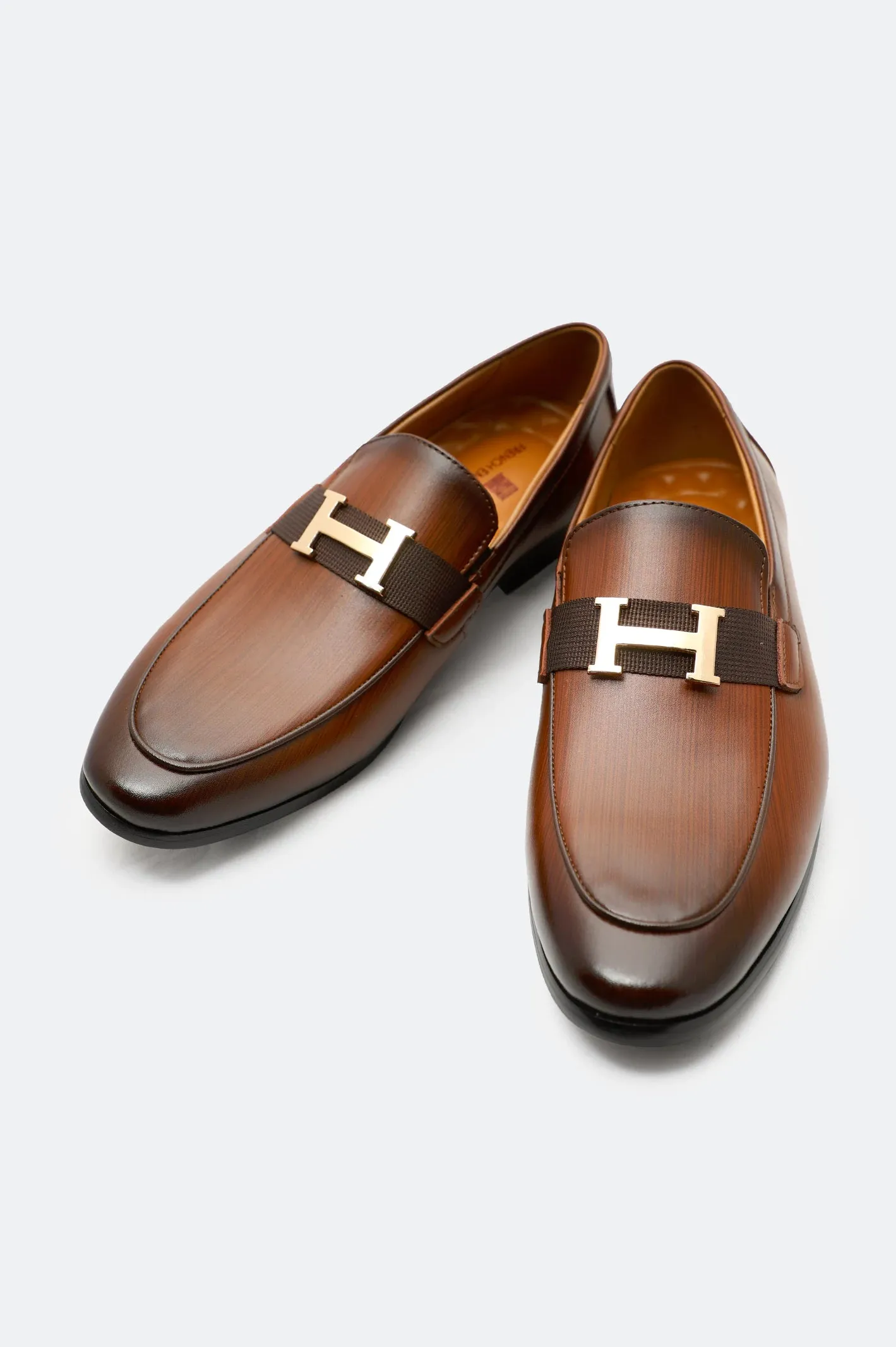 Coffee Men Formal Moccassins Odor control