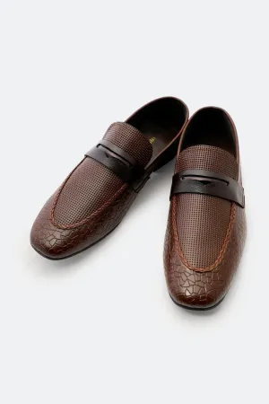 Paced Movement Brown Formal Shoes For Men