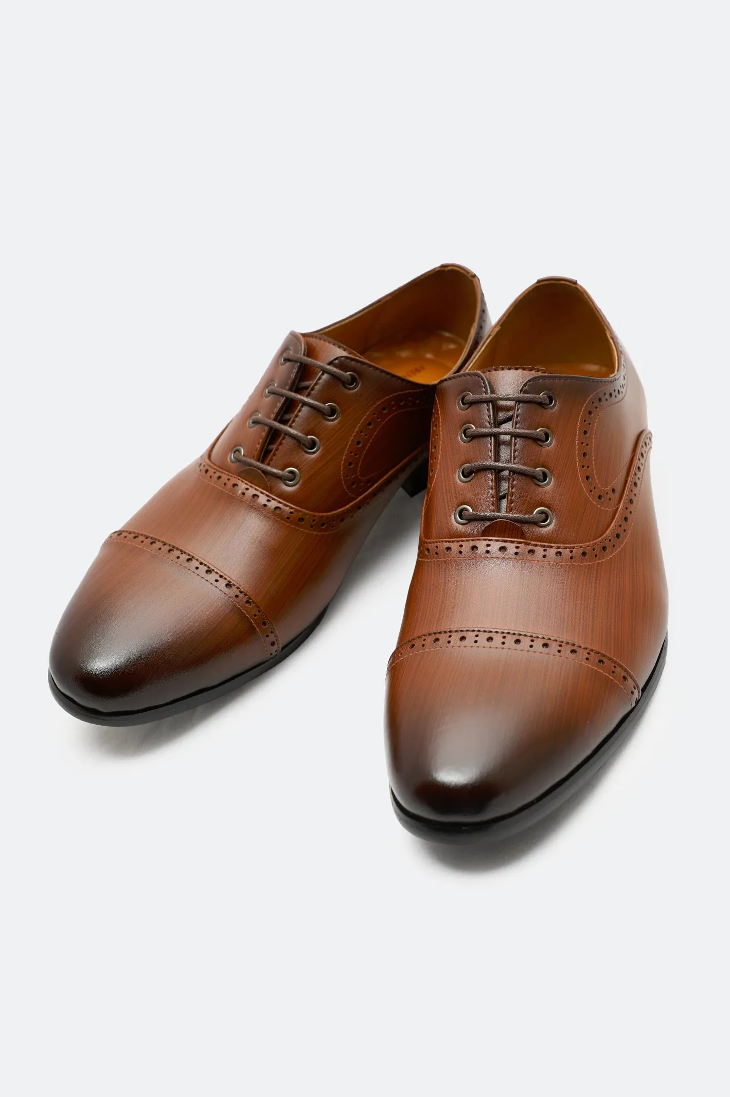 Special Day Coffee Men Formal Derby Lace Shoes