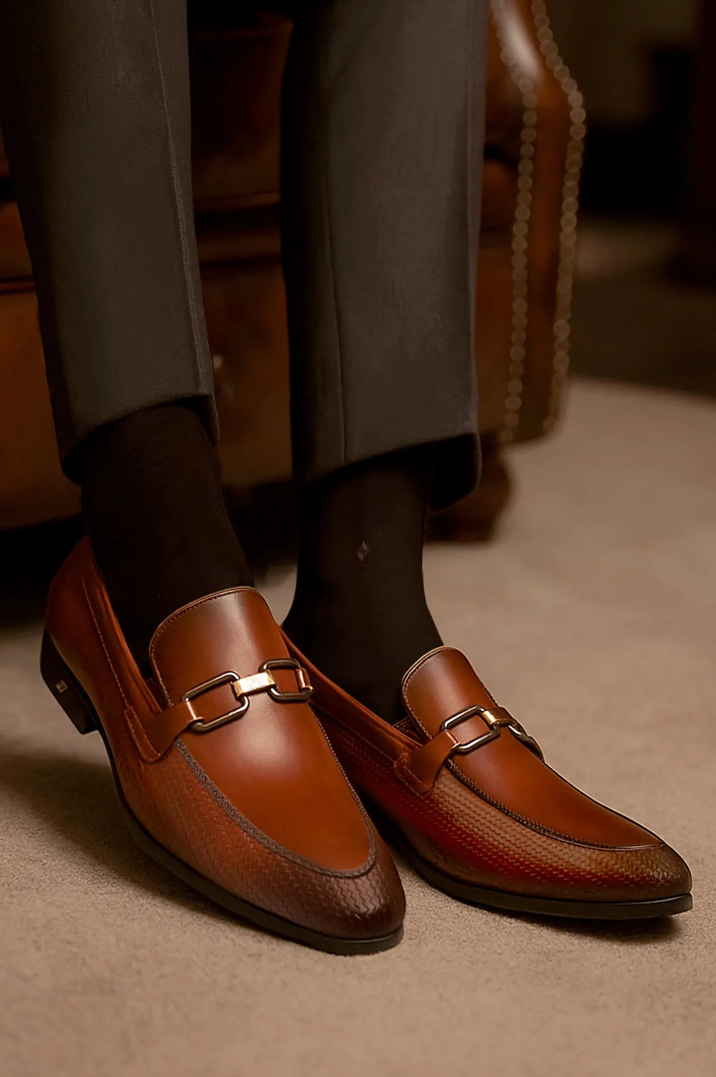 Daily Shade Coffee Men Formal Moccassins