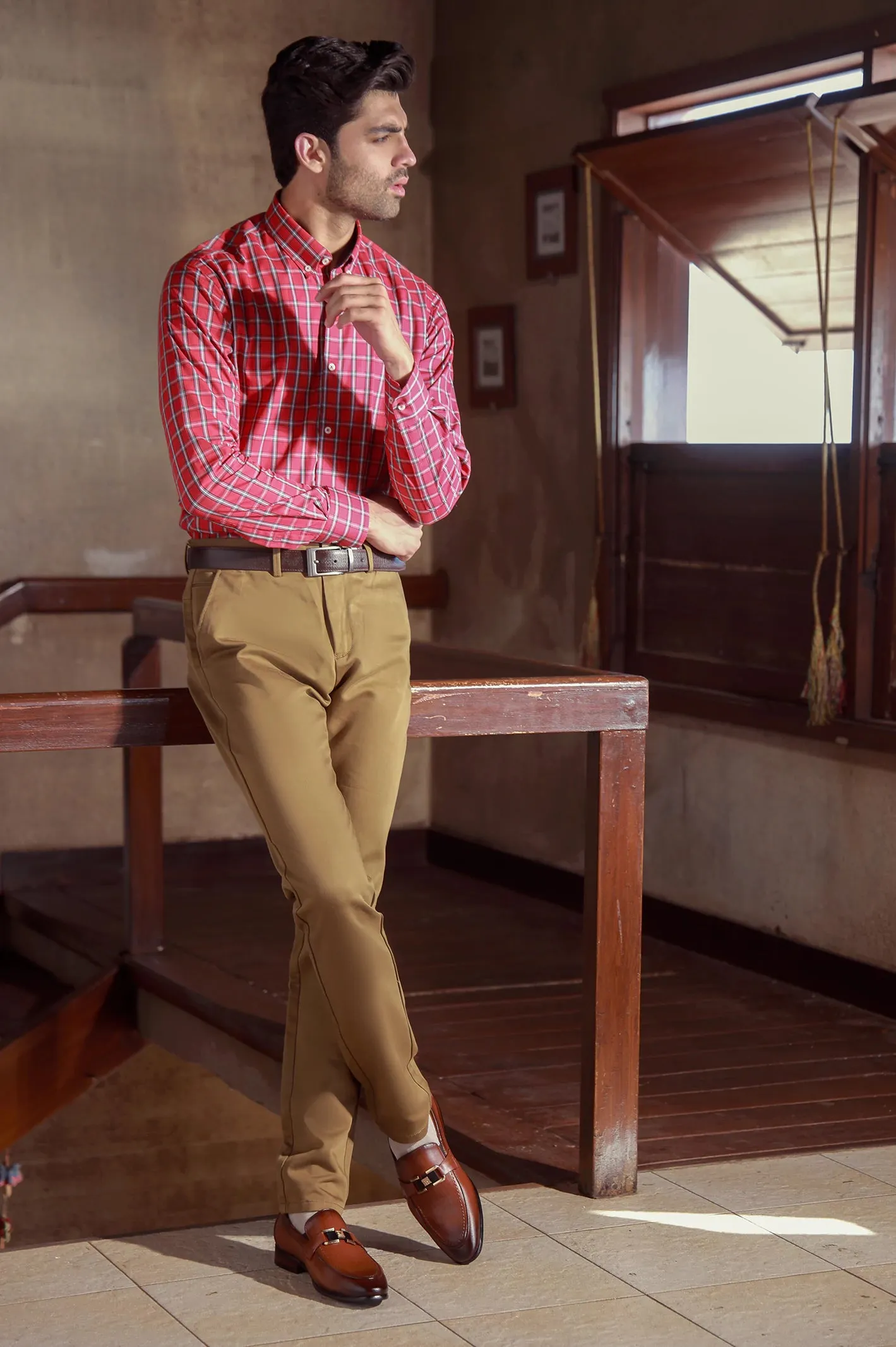 Toe Space Coffee Men Formal Moccassins