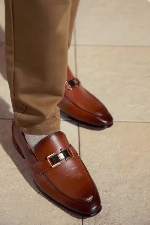 Coffee Men Formal Moccassins City Event All Shade