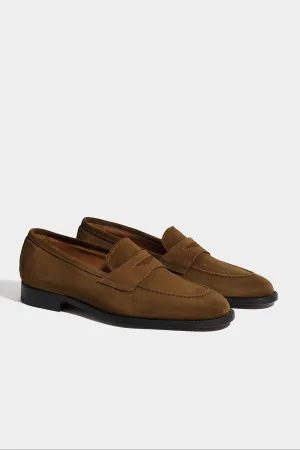 Cognac suede penny loafers - Made in Italy Daily Go Slip-On Comfort