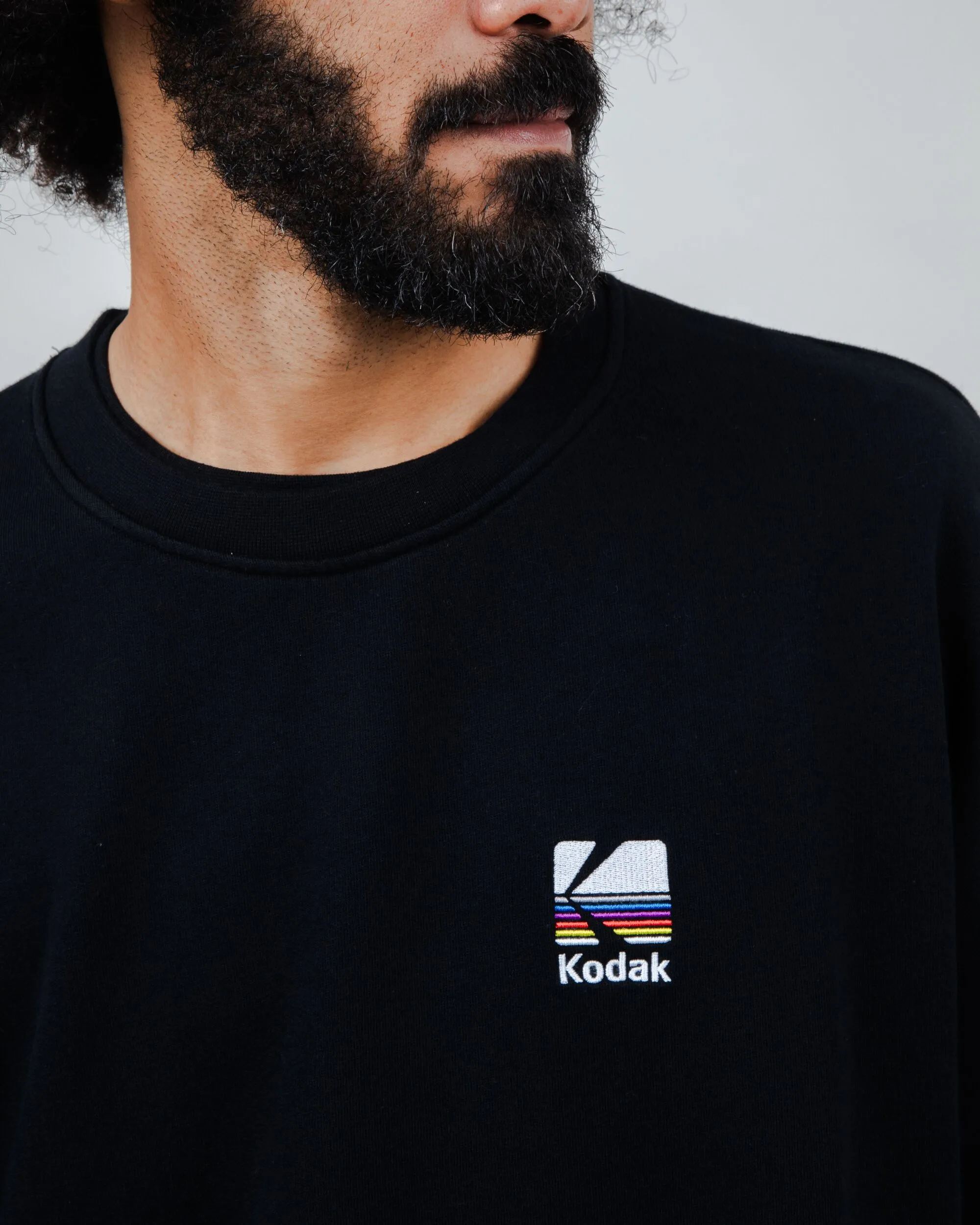 Poplin product affordability Kodak Color Oversize Sweatshirt Black
