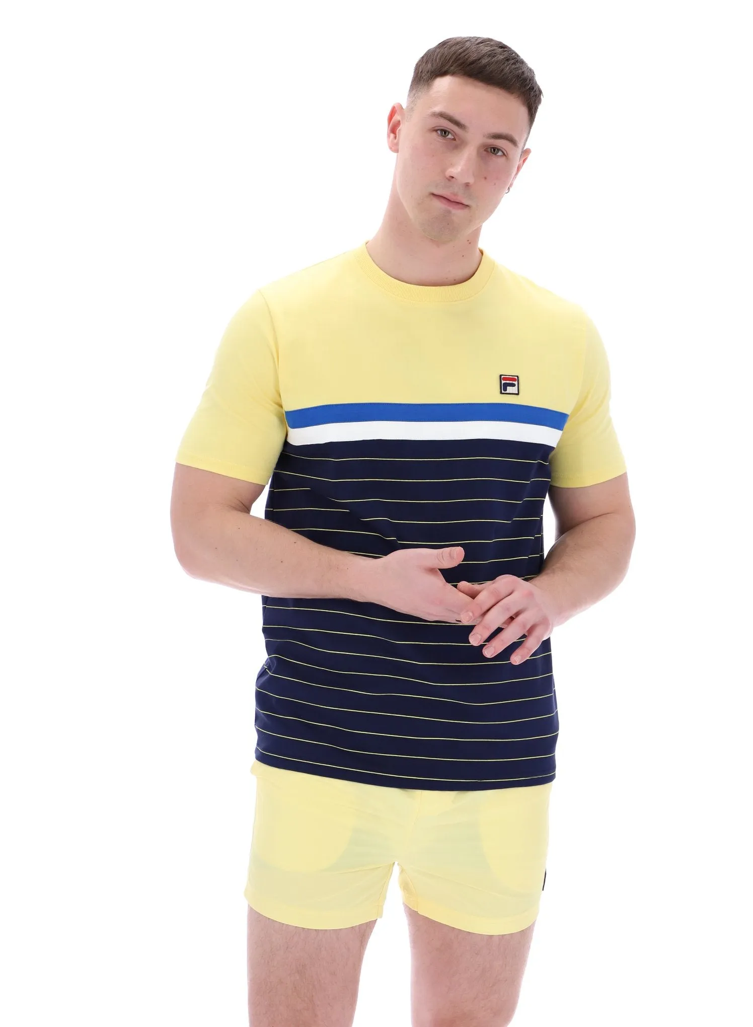 Teenager coolness Smooth Neckline Comber Cut And Sew T-Shirt