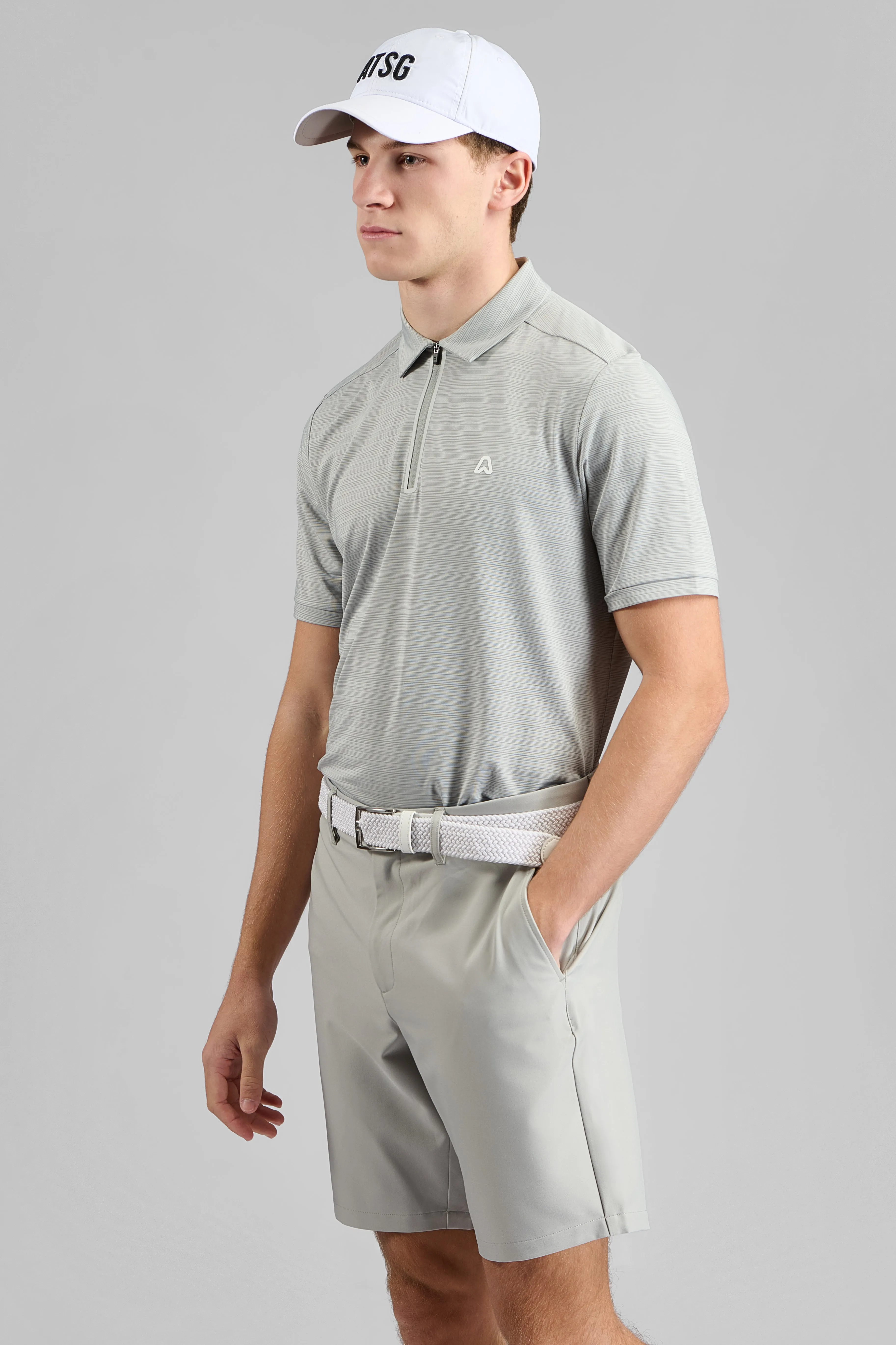 Comet Technical Golf Polo Shirt - Driver Grey Pocket Detailing