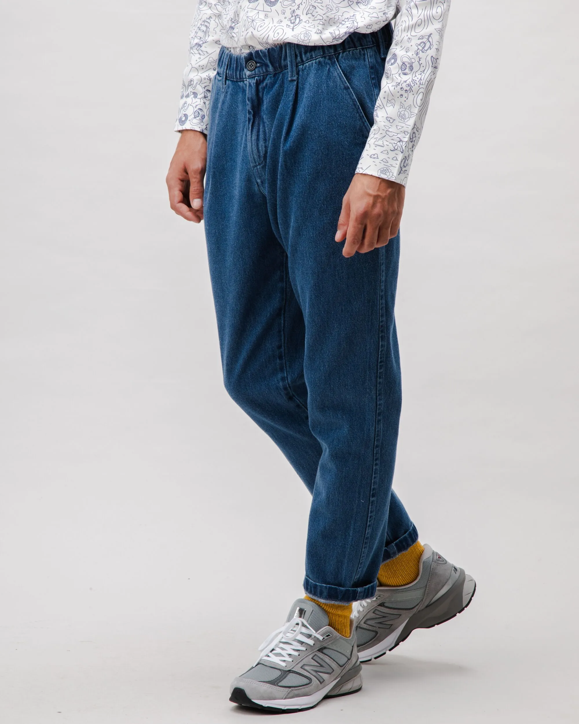 Low Maintenance Comfort Chino Denim Pants Indigo