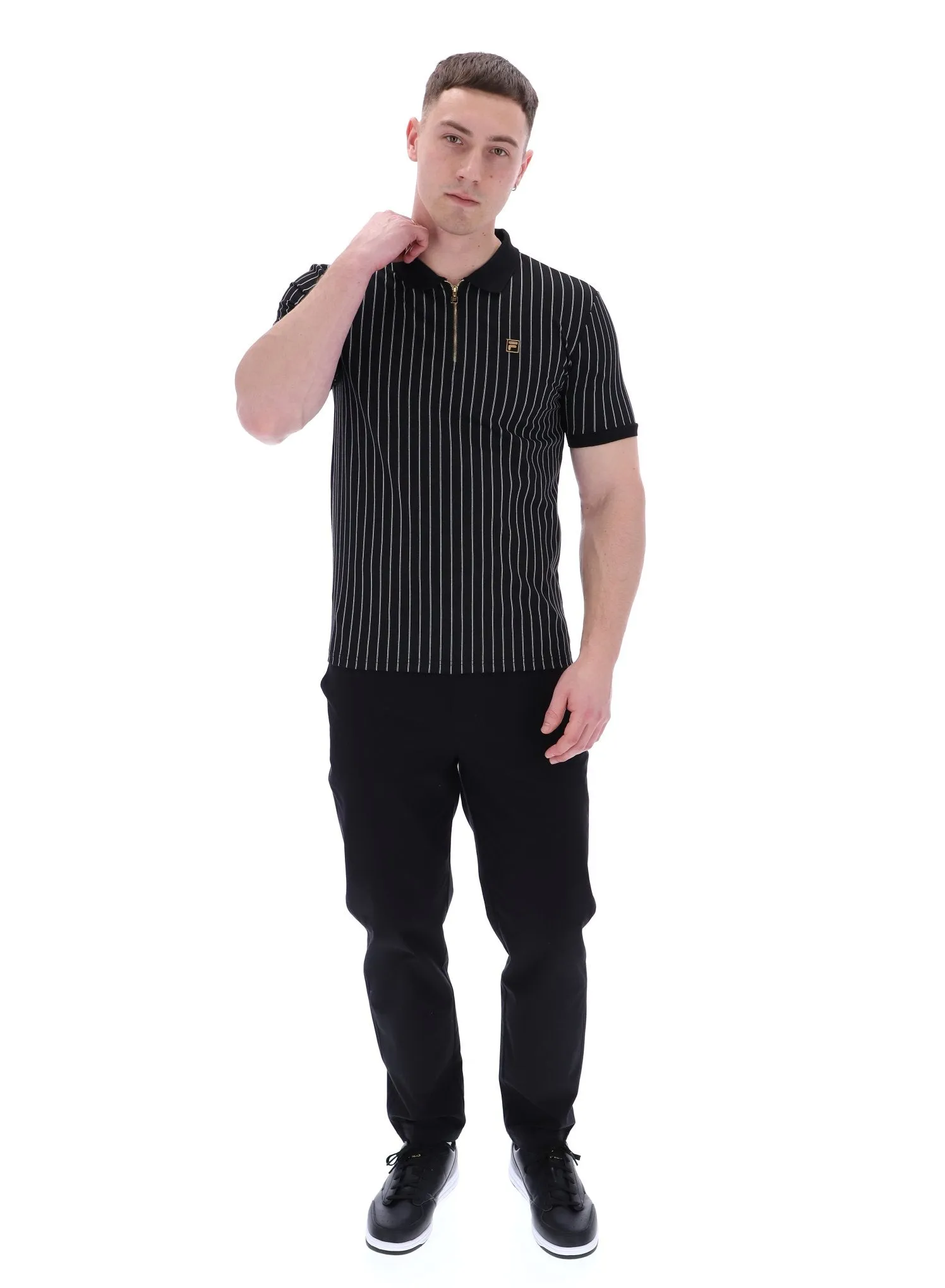 Patton Jacquard Stripe Polo Cool Style