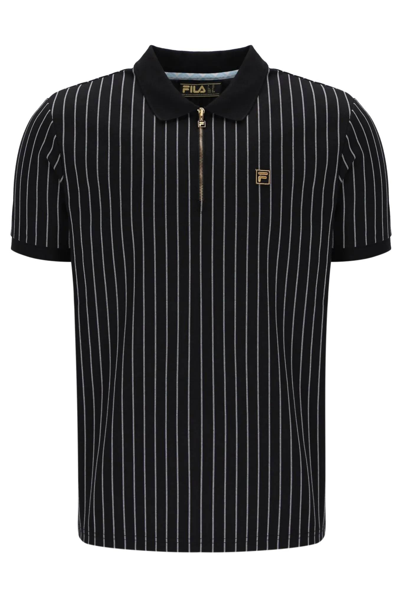 Patton Jacquard Stripe Polo skinny but not tight