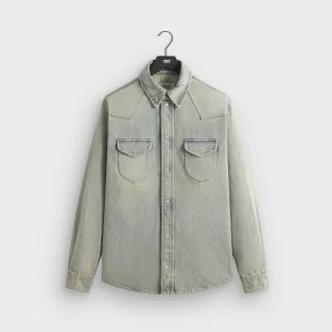 Kith Webster Denim Shirt - Keaton Wash Ergonomic Silhouette TearResistantFabric