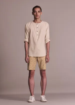 TEA - SAND Asymmetrical Cut Breathable fabric