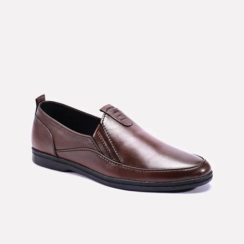 Pop Shade Kingston Brown Slip On Dress Shoes 0111090